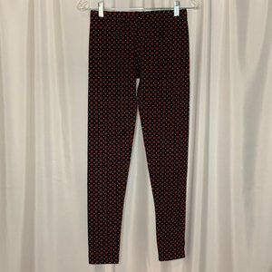 THREADS 4 THOUGHT Small Black/Red printed leggings